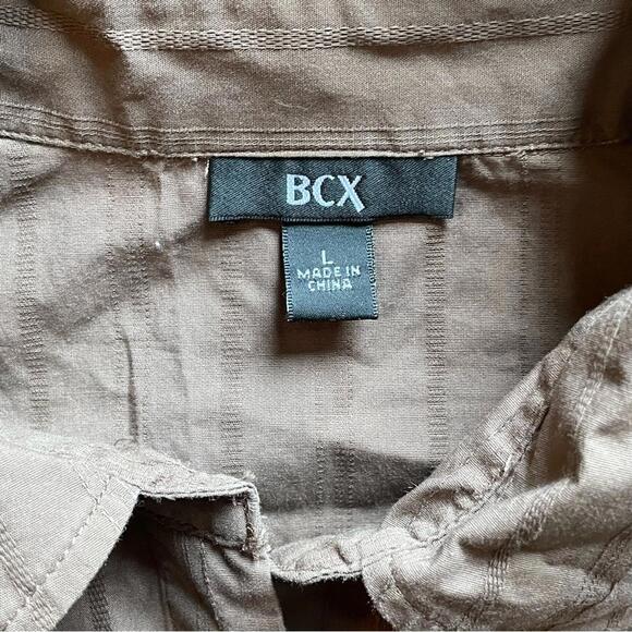 BCX Pleated Midi Dress with Notched Collar - Picture 6 of 8